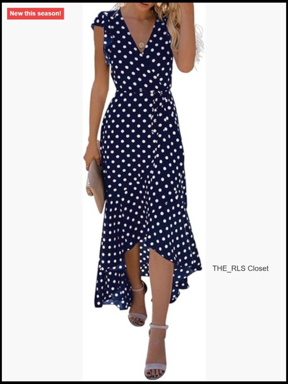 Rayon Spandex V-Neck Maxi Dress With Ruffle Cap Sleeves For Wedding Party